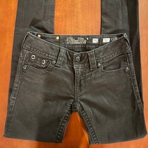 Miss Me Black Flap Pocket Signature Skinny Jeans